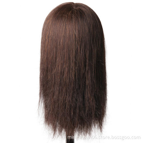 Cheap training head mannequin head with 100% human hair for training